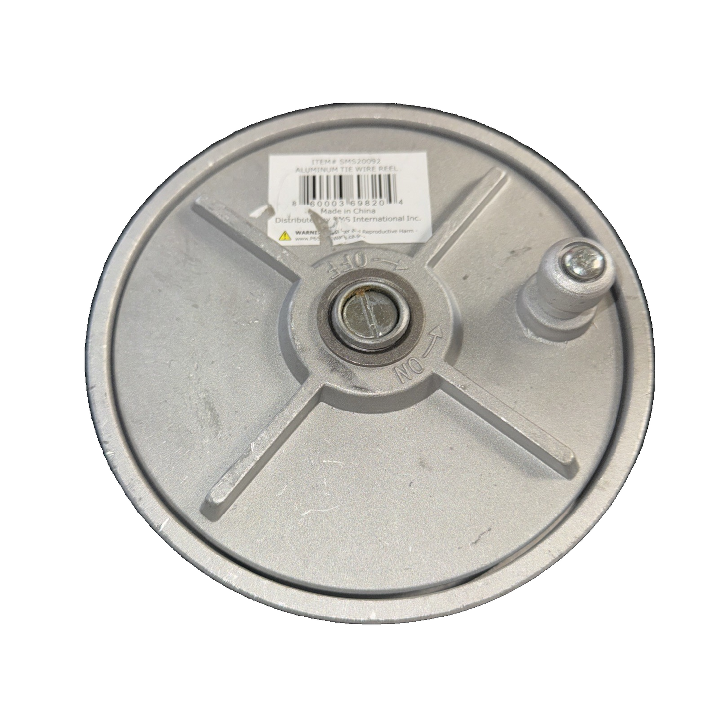 MS Rebar Tie Wire Reel, Aluminum Retractable Coil Holder Wheel, Lightweight
