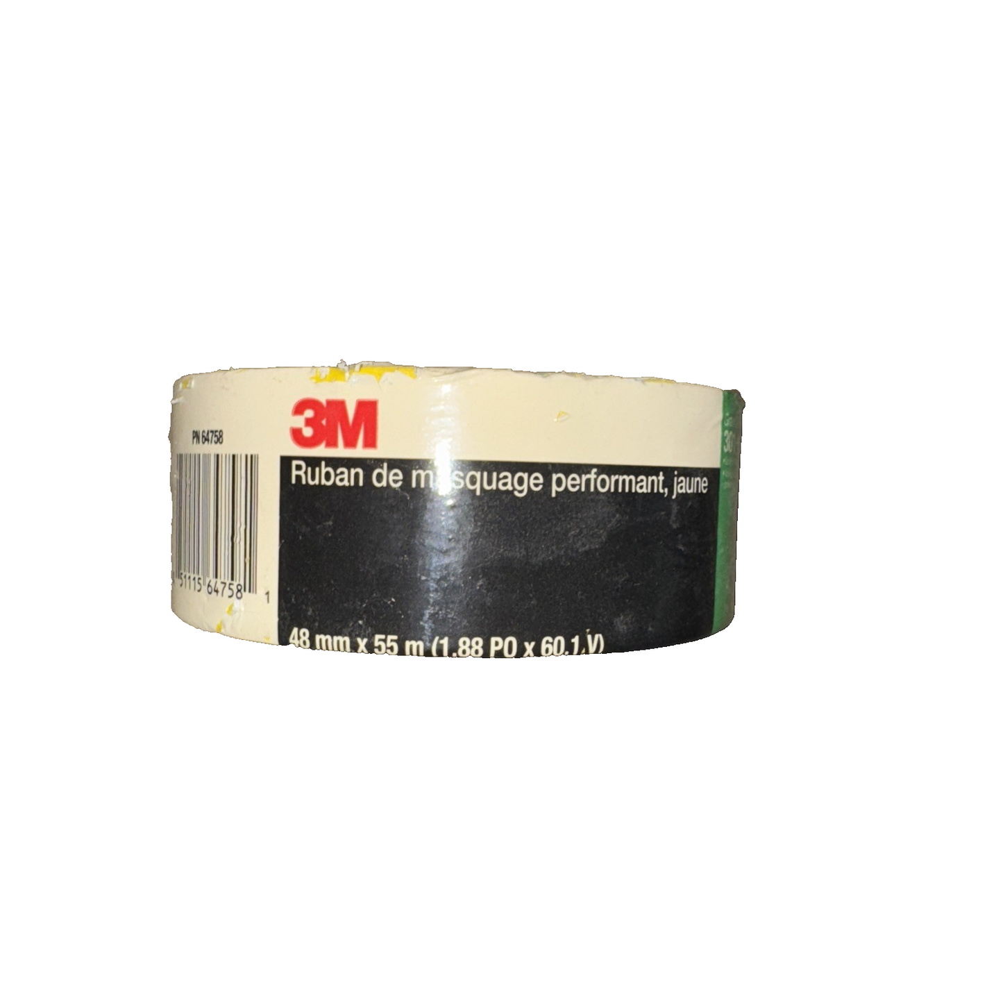 3M 301+ High Performance Masking Tape, Yellow, 48 mm x 55 m 5 Pack