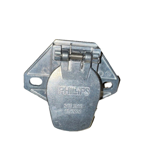 Philips 15-720 SOCKET - 7 PIN SPLIT PIN 2 H – a metal clample with a metal clample on the side