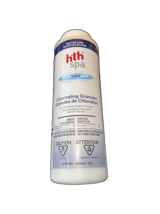 HTH SPA 82225 Spa & Hot Tub Chlorine Granular, 900G – ht - a - ht - a - ht - a - ht - a