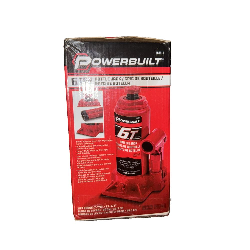 Powerbuilt 6 Ton Bottle Jack, Hydraulic Lift, Heavy Duty Stable Base, 12000 Poun – power lift 7 ton capacity capacity capacity capacity cap…