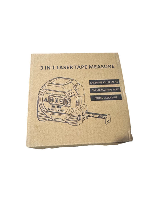 3 In 1 Tape Measure 5 Meters / Cross Laser Line/ Laser Measurement