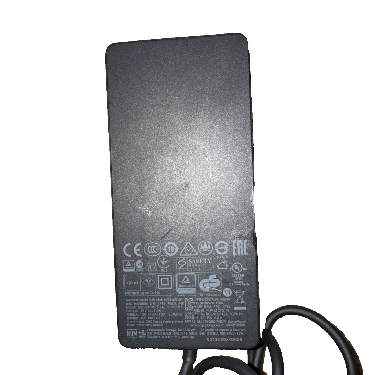 Microsoft Surface Dock AC Adapter Power Supply 90W 15V (Missing Wall Plug)