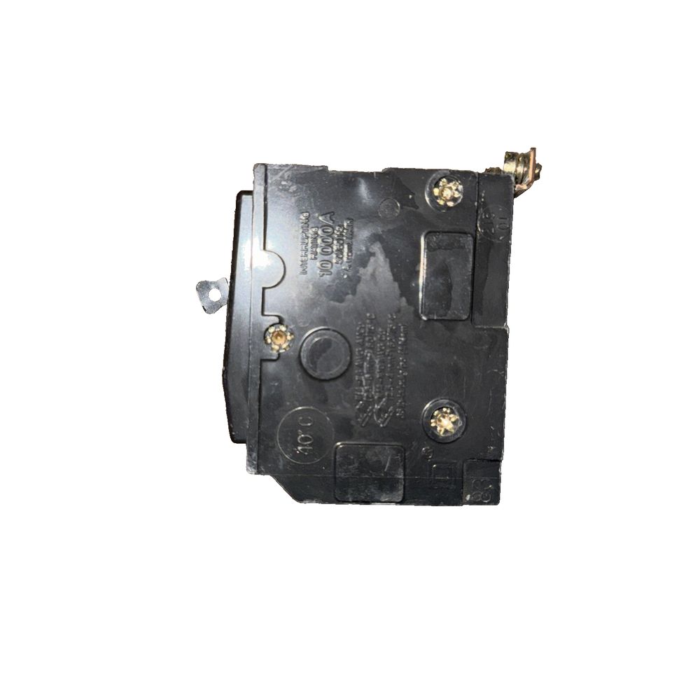MINIATURE CIRCUIT BREAKER, 30 A, 120/240V AC, THREE PHASE, 10KA AT 120/240V AC,, Square D – a black and white photo of a switch