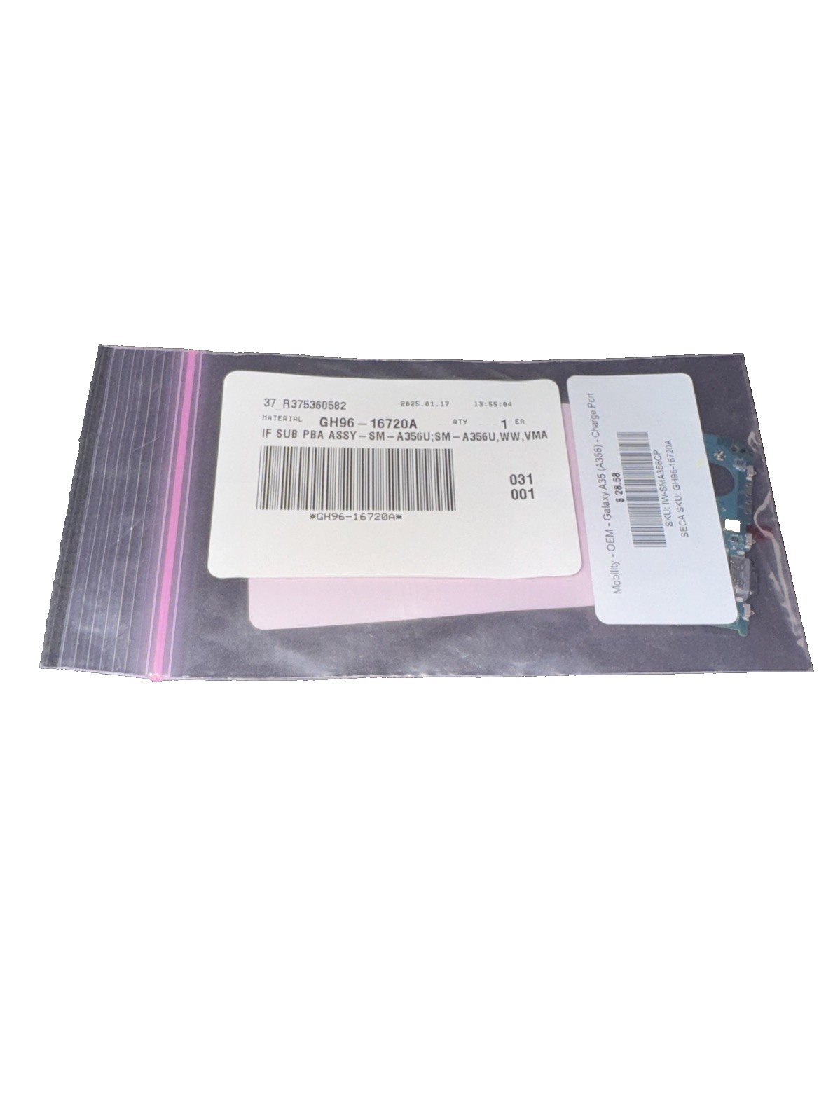 Samsung Galaxy A35 Charging Port Assembly – GH96-16720A