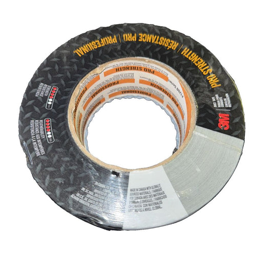 3M Pro Strength Duct Tape, 1.88"x60 yd, Grey, 1 Roll, (1260-C) – a roll of tape with a white background