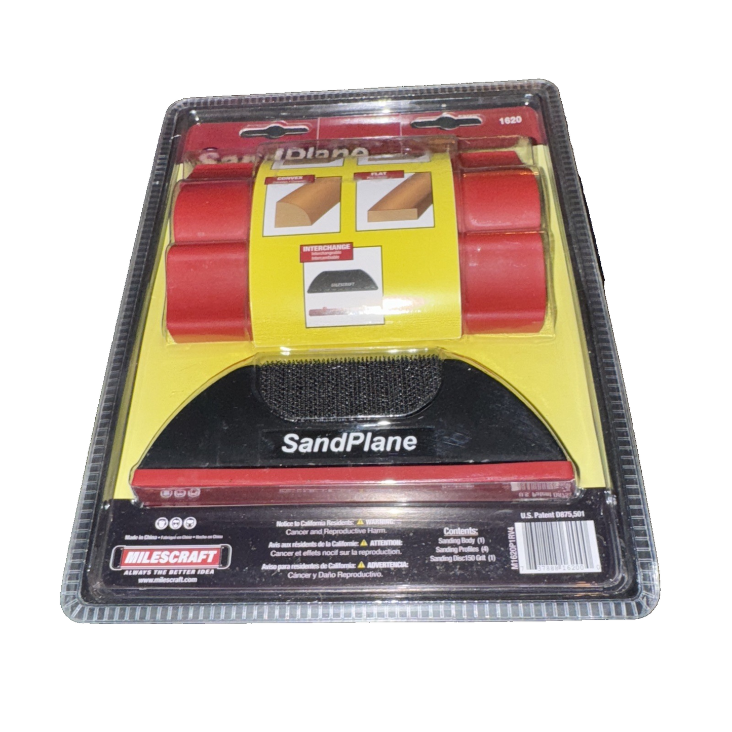 Milescraft 1620 SandPlane - Hand Sanding Tool for Intricate Surfaces, 5"