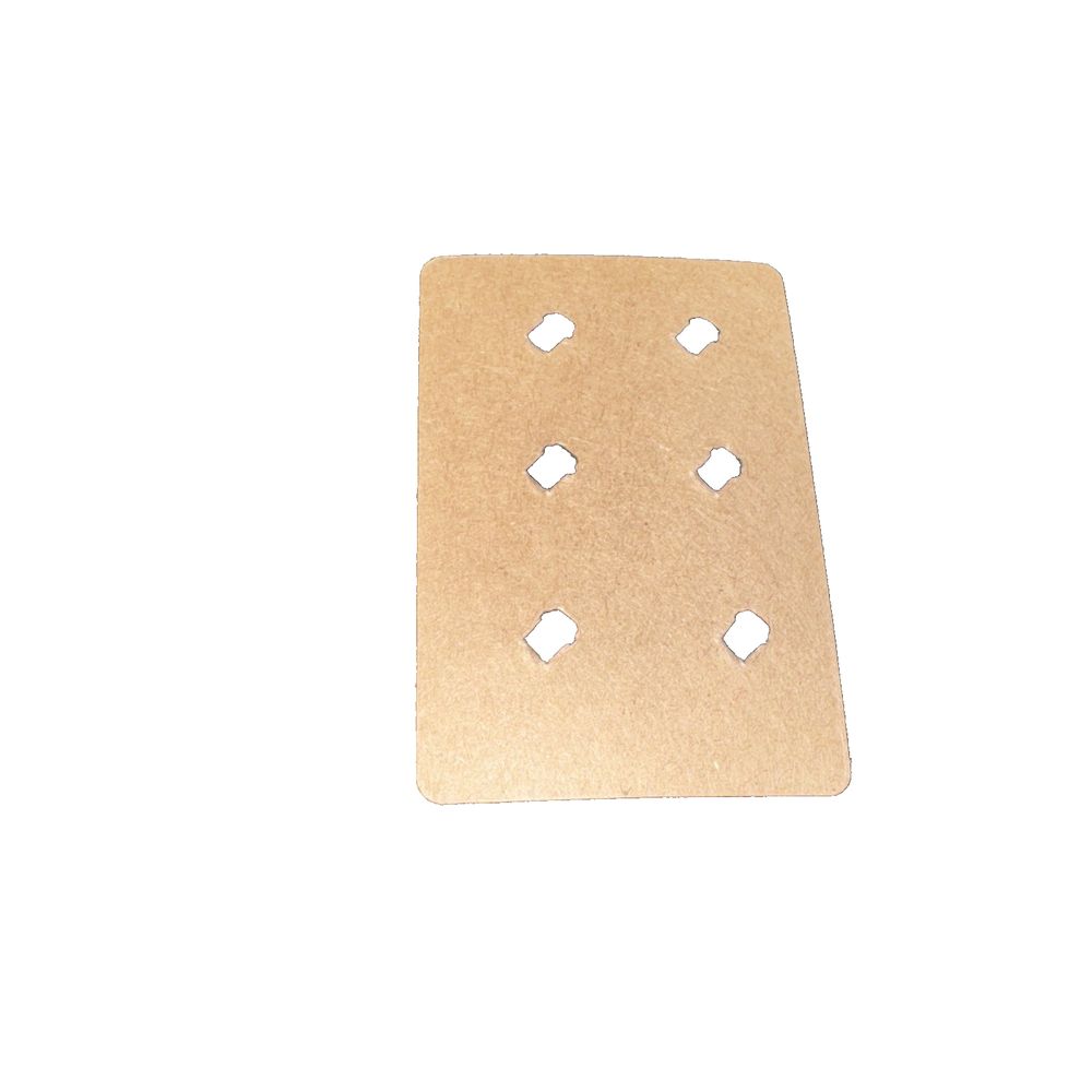 Genuine Jabra Elite 4 Active Eargel Accessory Pack 6 pcs of Ear Gel S M L BLACK – a piece of cardboard paper with holes