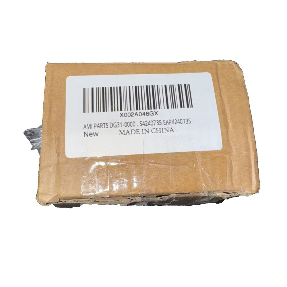 AMI PARTS DG31-00005A Motor Convection Replacement Part – a box of brown paper with a barcode label