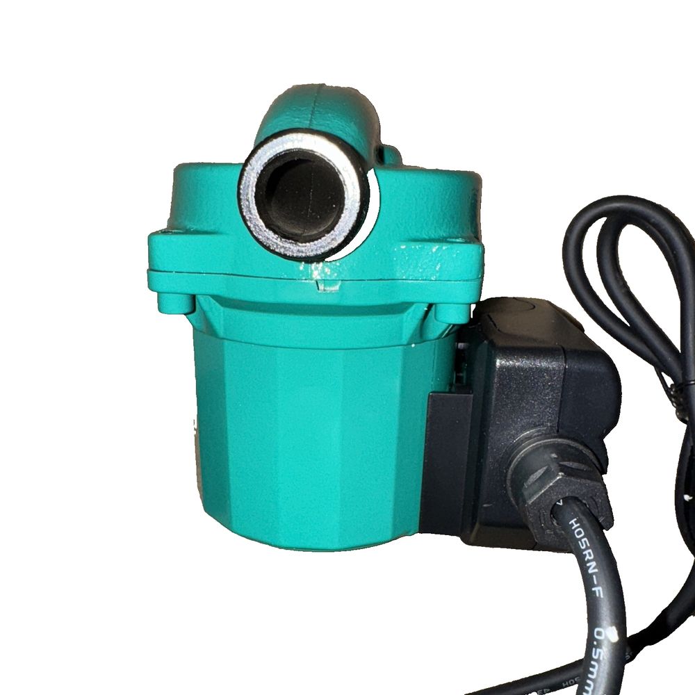 KOLERFLO 115V Water Recirculating Pump 3/4 Inch Circulating Water Pump for Water, DaveyDooDeals – a green water pump with a hose attached t…