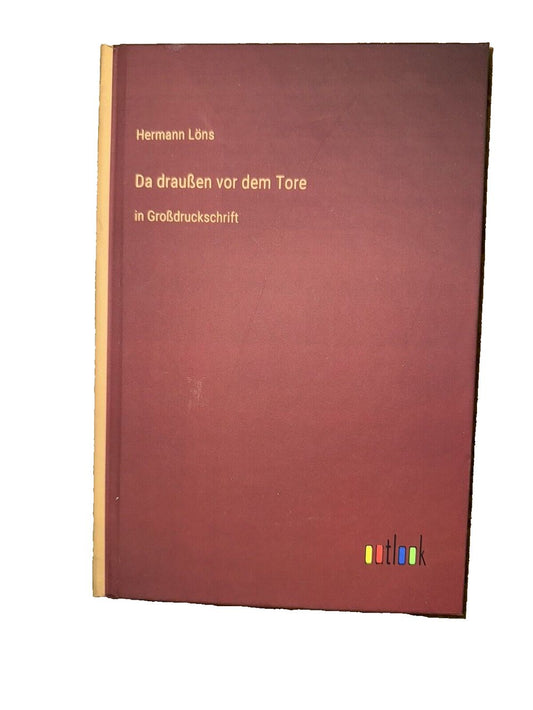 Da drauen vor dem Tore: in Grodruckschrift, DaveyDooDeals – a book with a red cover and a yellow stripe