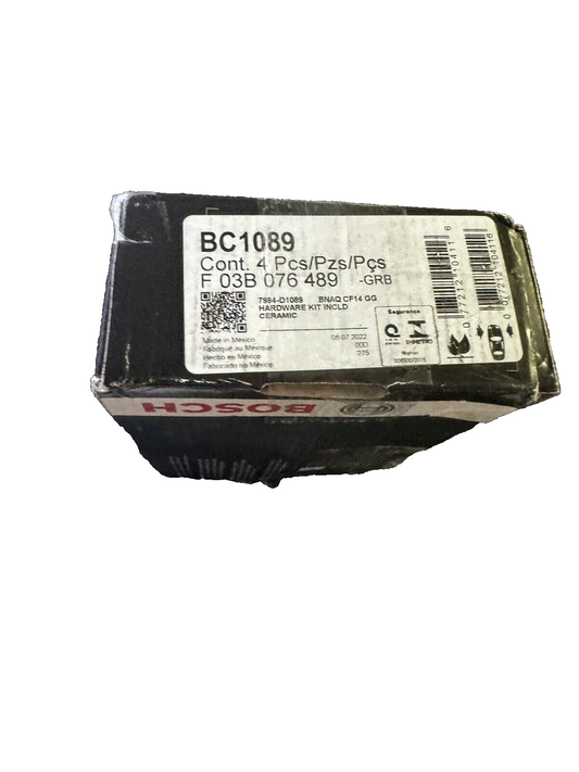 BOSCH BC1089 QuietCast Premium Ceramic Disc Brake Pad Set - Compatible With Sele