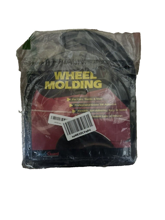 Cowles T3605C Chrome Half Round Wheel Well – a bag of black plastic material