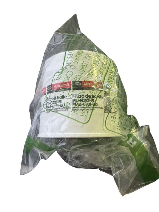 Motorcraft FL-820-S Oil Filter – a bag of cheese wrapped in plastic