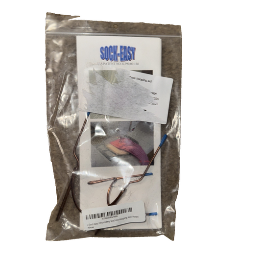 2 sock easy embroidery machine hooping aid hoops