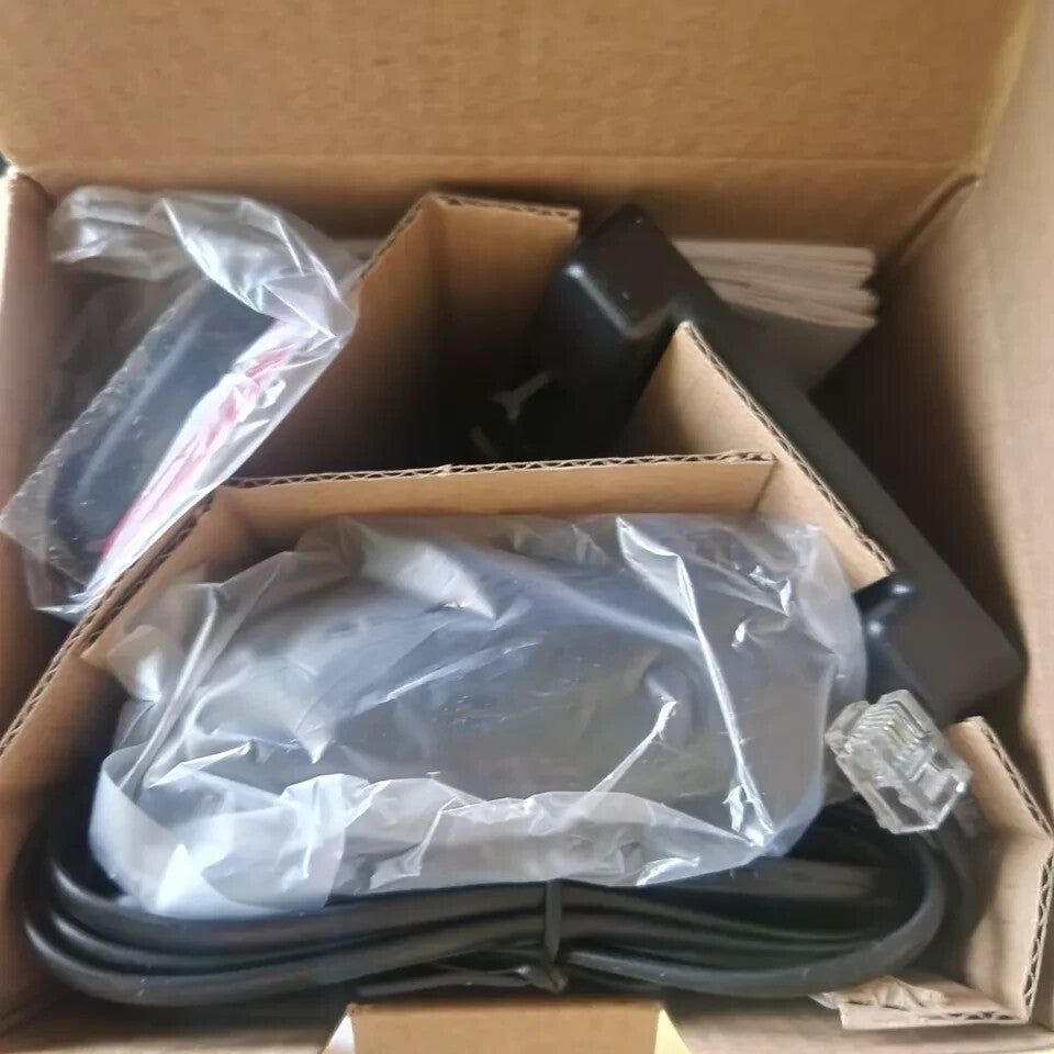 VTech DECT 6.0 Single Handset Cordless Phone with Caller ID, Backlit Keypad – a box with two cables and a box with two cables