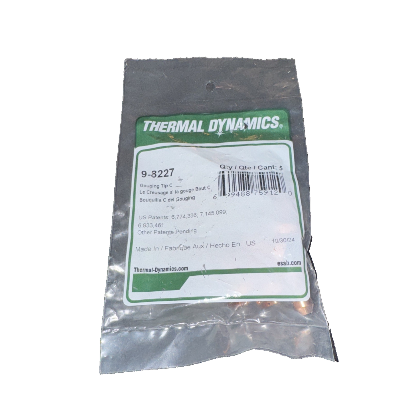 Thermal Dynamics 9-8227 Gouging Tip "C" 5 pack