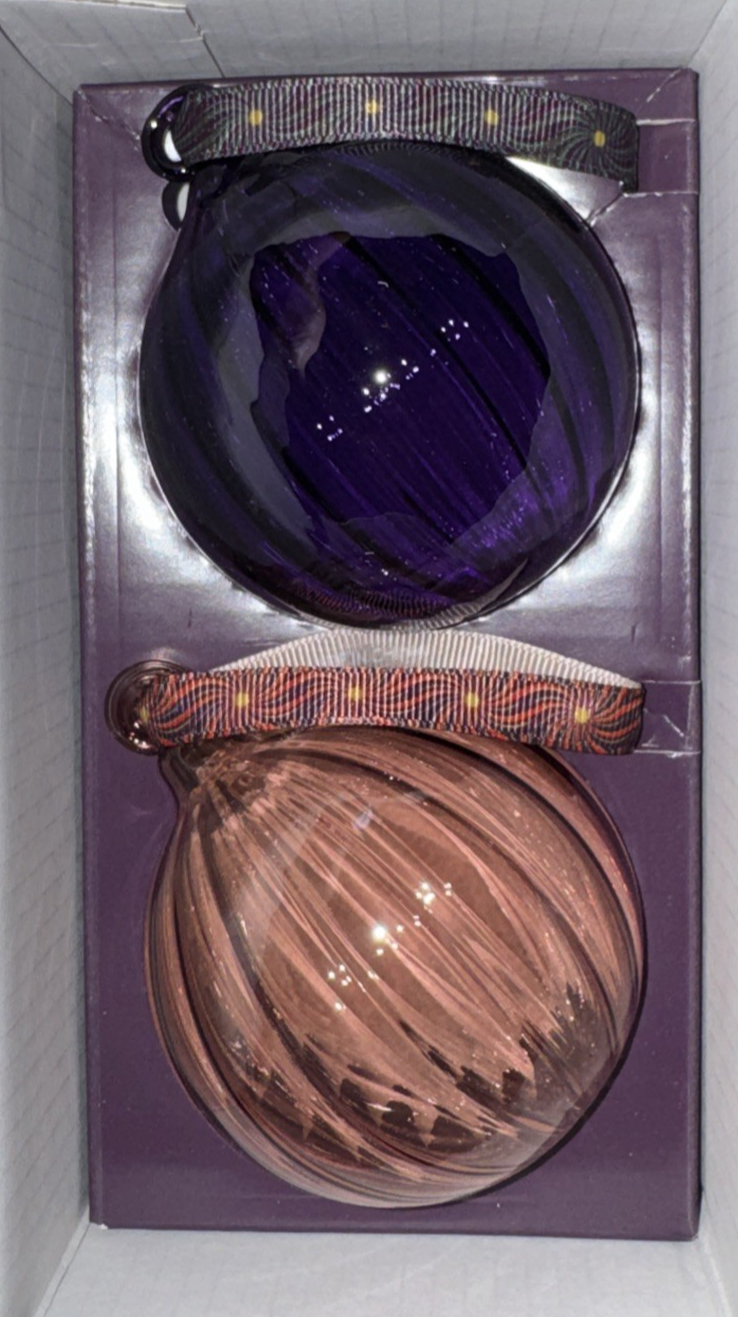 Nespresso Designer Thandiwe Muriu Festive Glass Baubles Hanging Tree Decorations
