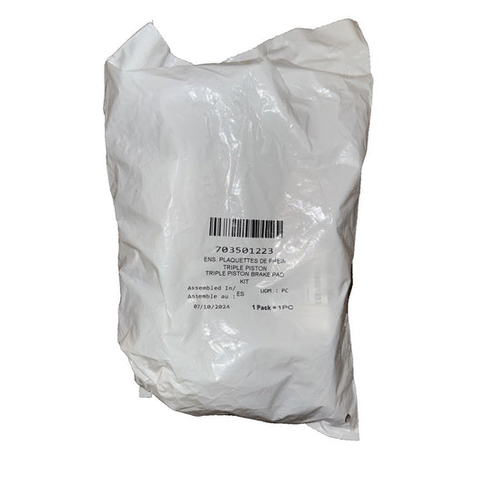 Triple Piston Brake Pad Kit 703501223, BRP – a white plastic bag with a barcode label