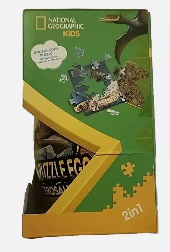National Geographic Dino Puzzle Egg: Pterosaur 63pc - Fun & Educational Activity, CubicFun – national geographics puzzle box