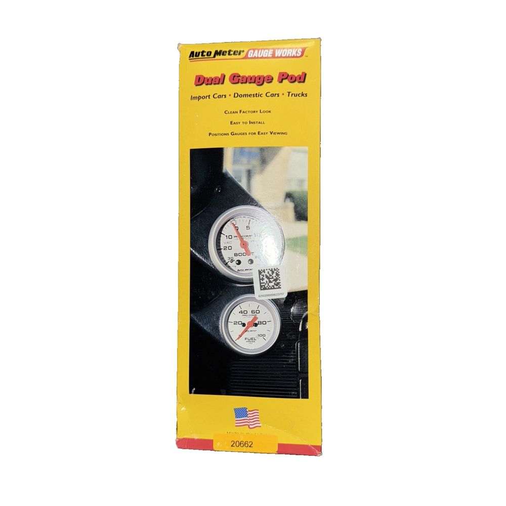 AutoMeter 20662 Mounting Solutions Dual Gauge Pod Fits 99-02 Miata – a box of a pressure gauge