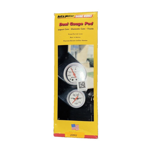 AutoMeter 20662 Mounting Solutions Dual Gauge Pod Fits 99-02 Miata – a box of a pressure gauge