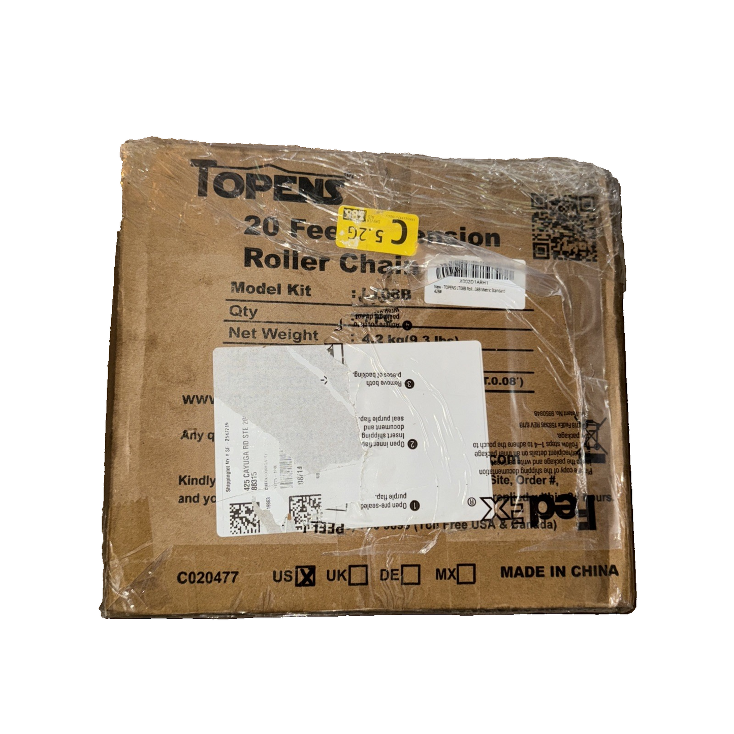 Topens Roller Chain 20 Feet LT08B