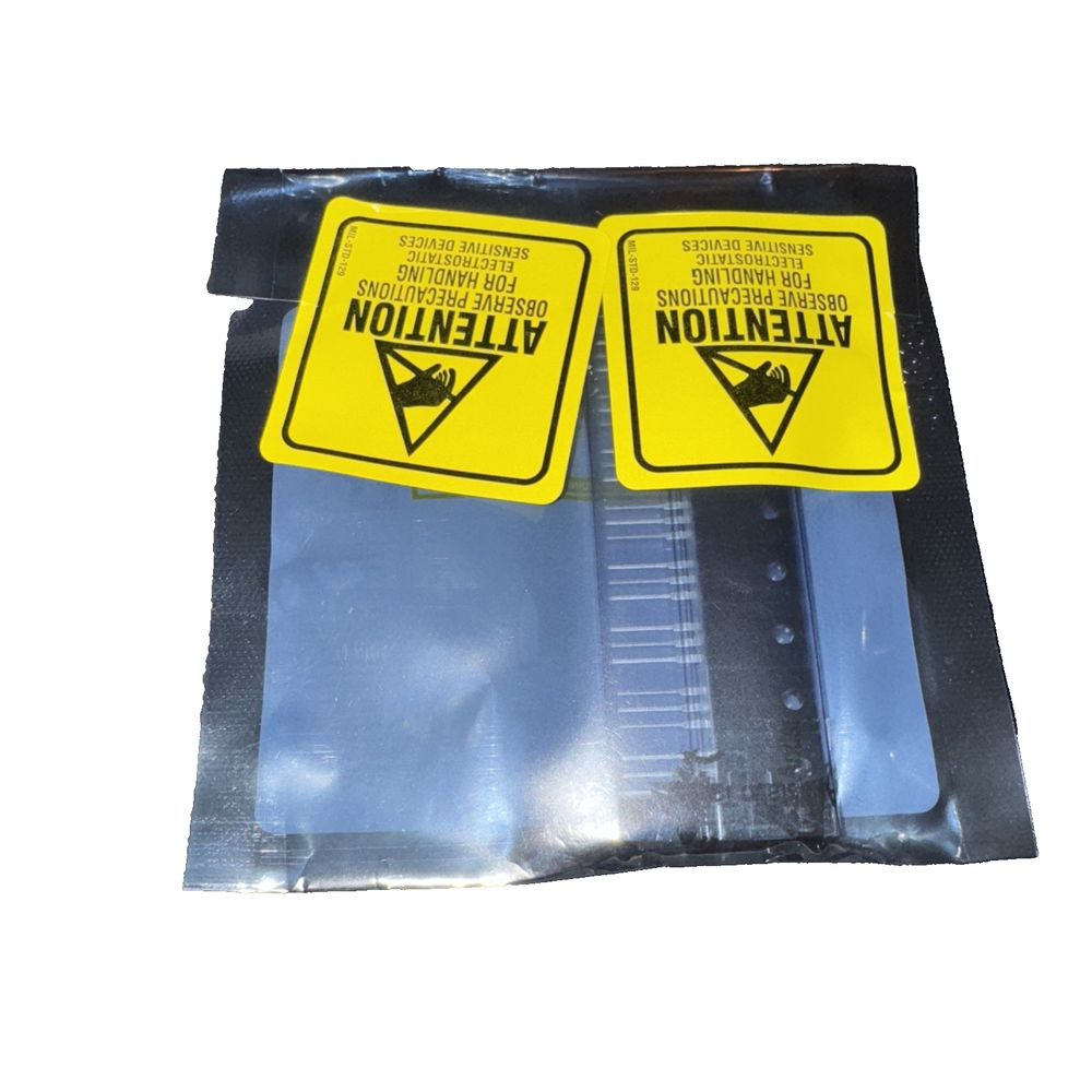 621-SBR30300CTFP Diodes INC 10 Pack, Mouser Electronics – two yellow caution signs on a black plastic bag
