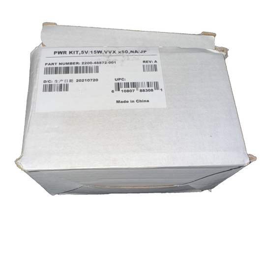 Polycom VVX 150/250/350/450 and CCX 400 Phones Power Supply 2200-48872-001