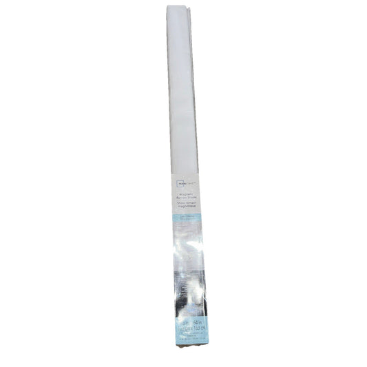 Main Stays Magnetic Roman Shade 43" x 64" Light Filtering - White