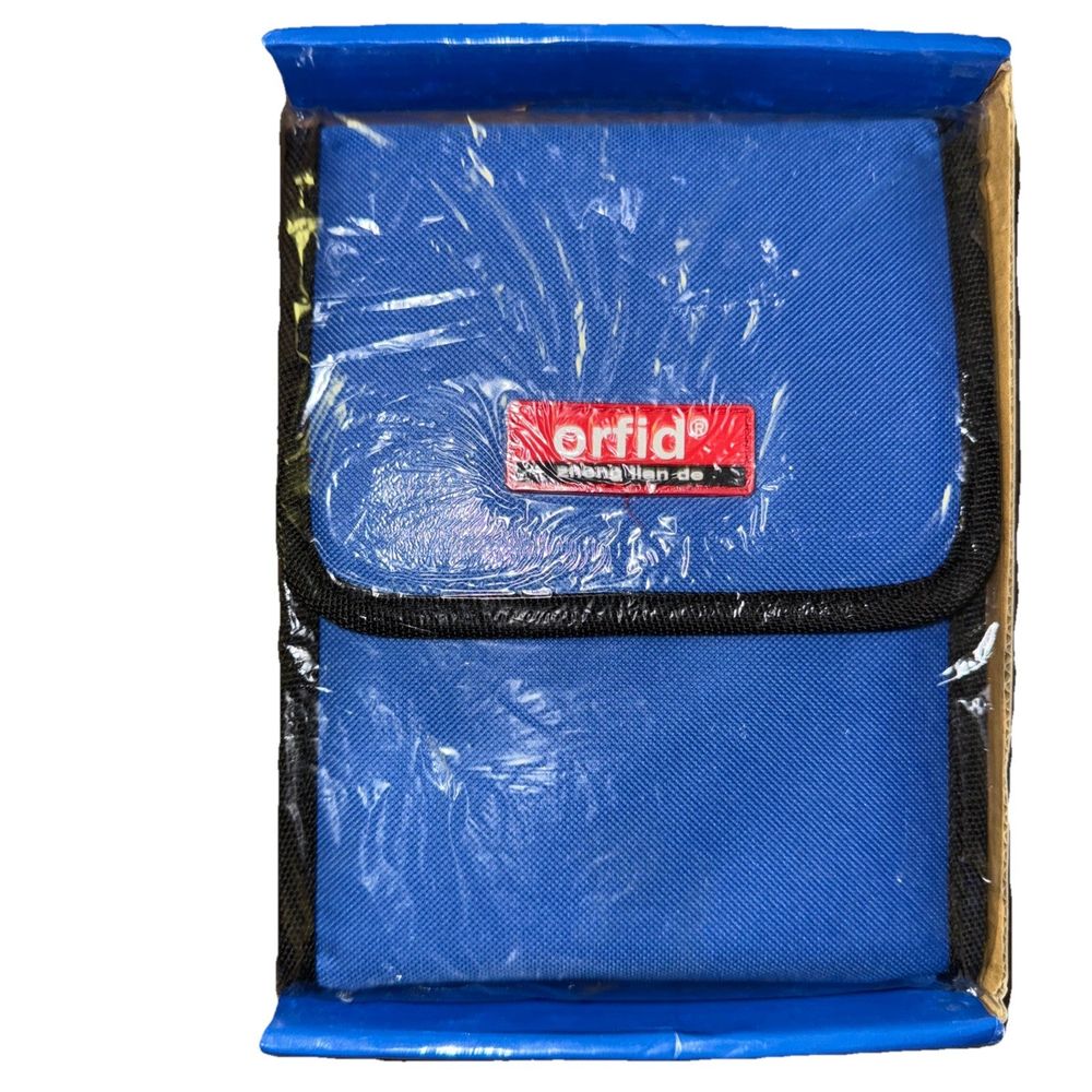 Orfid 12 PIECE Spade Bit Set Impact – a blue bag with a black handle and a blue handle