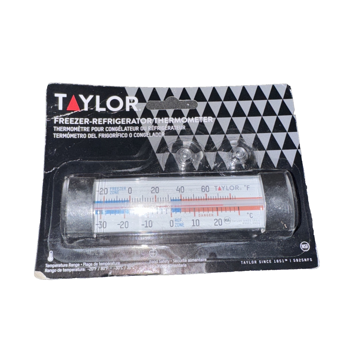 Taylor Classic Design Freezer/Refrigerator Utility Thermometer 5 inch