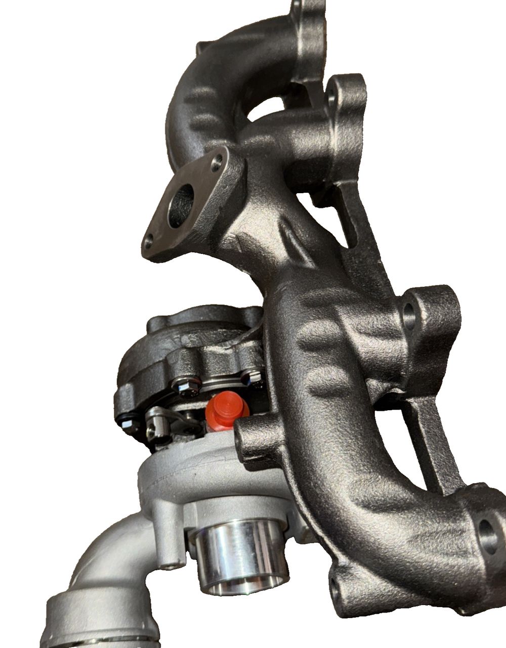Turbocharger SEAT SKODA VOLKSWAGEN 1.9 TDI AXR 100 HP TURBO 54399880019, Unbranded – a close up of a metal pipe