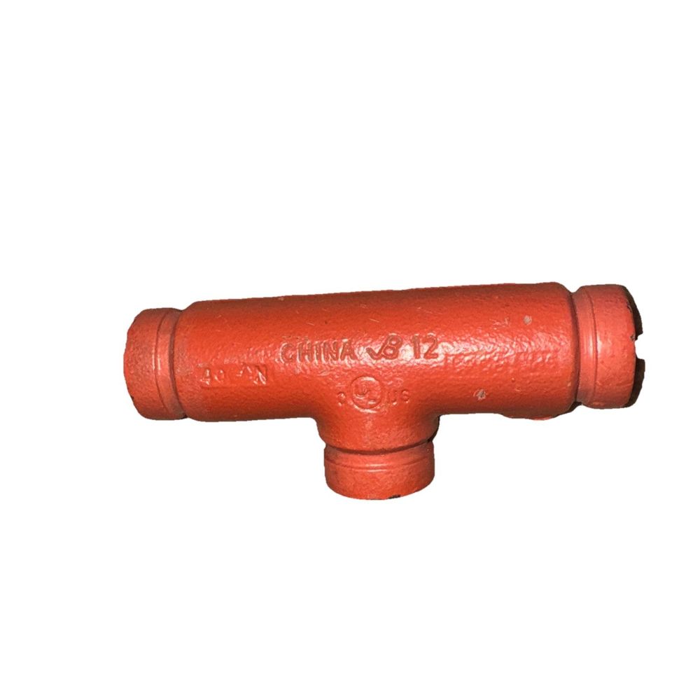 Victaulic 1/33.7 No.114 Grooved End T Fitting, DaveyDooDeals – a red pipe fitting fitting