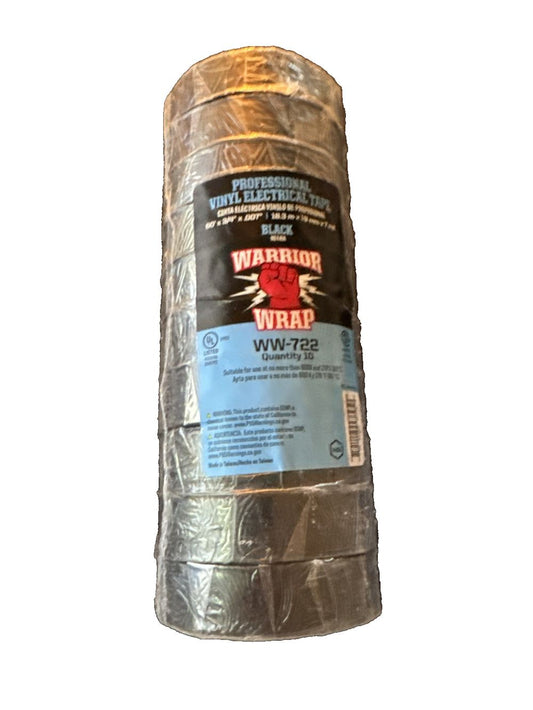 Tape (10PK) Electrical Type (Black) Warrior WRAP WW-722 CSA/UL – a roll of insulation insulation insulation insulation insulation insulatio…
