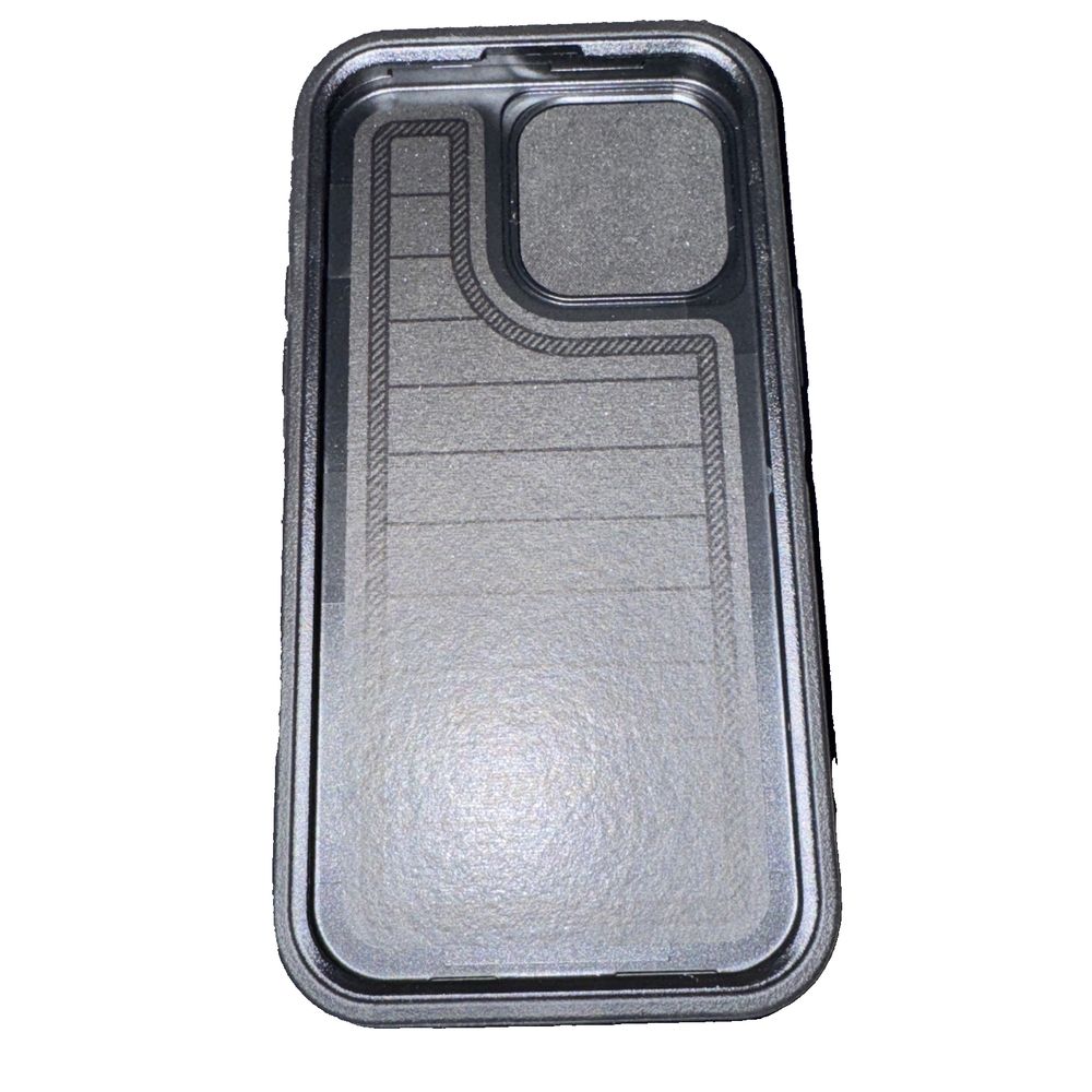 OtterBox Defender Series Case for Apple iPhone 14 Pro Max – a black plastic case with a white background