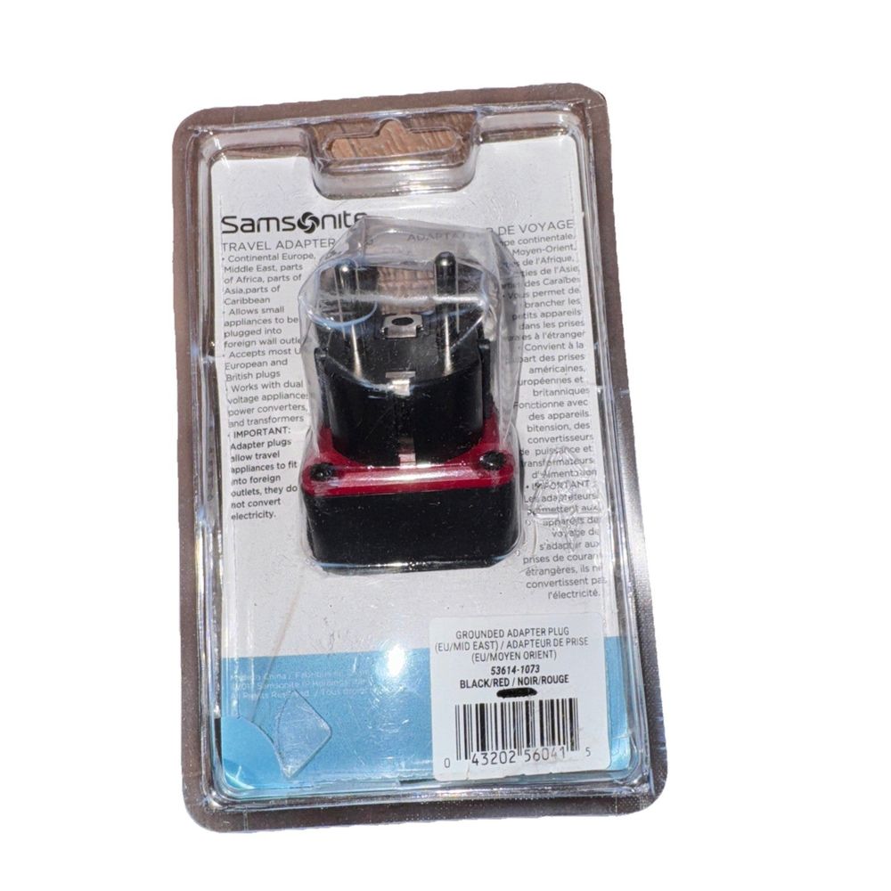 Samsonite Travel Adapter plug Europe/Middle East – saeny saeny saeny saeny saeny saeny sa