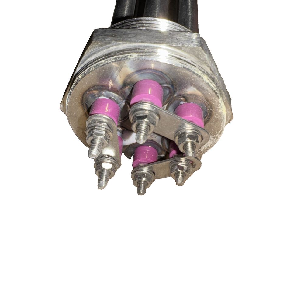 BST-220V6KW Electric Immersion Water Boiler Heater, Unbranded – a close up of a pink and silver ball
