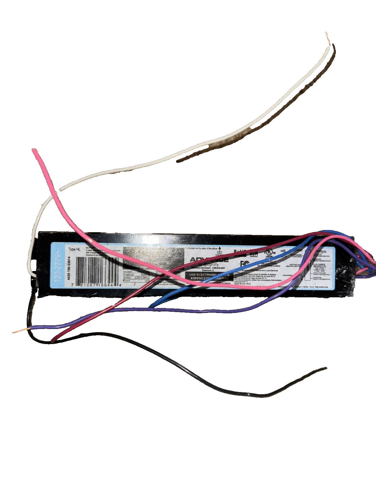781087166444 95W LED Driver XI095C275V054BSS2