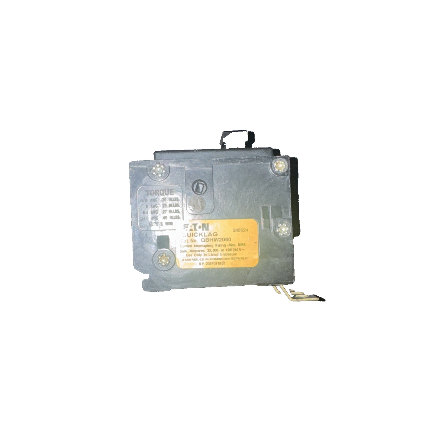 QBHW2060 Eaton 60 Amp Circuit Breaker