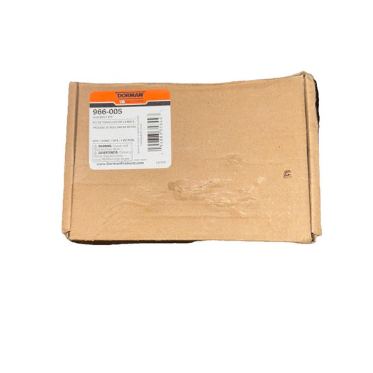 Dorman 966-005 Front Wheel Hub Bolt Compatible with Select Ford Models – a box of brown paper with a label on it