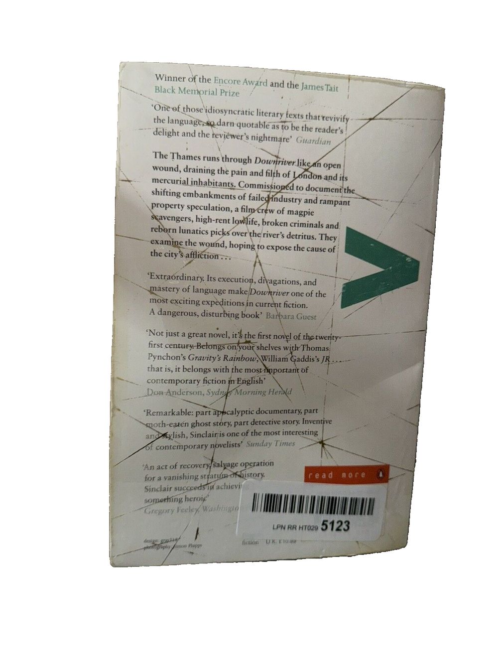 Downriver Iain Sinclair PaperBack, DaveyDooDeals – the book cover for the book, the book of the dead