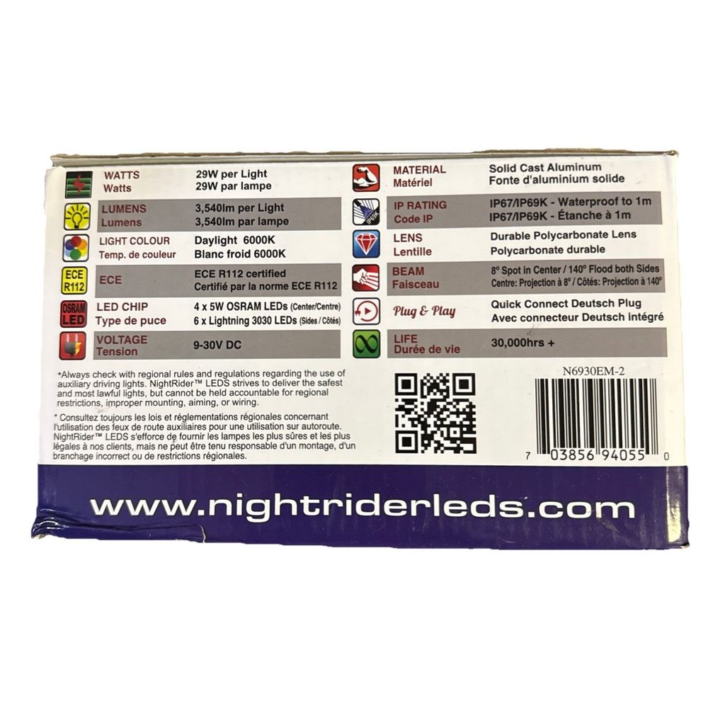 Nightrider LEDS - N6930EM-2 - LIGHT, SIDE SHOOTER KIT – a package of the new product from the manufacturer